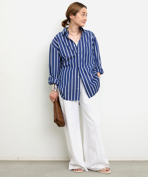 完売品 新品 25SS Deuxieme Classe マトー ストライプシャツ MATTEAU/マトー】CLASSIC STRIPE SHIRT（シャツ/ブラウス）｜Deuxieme