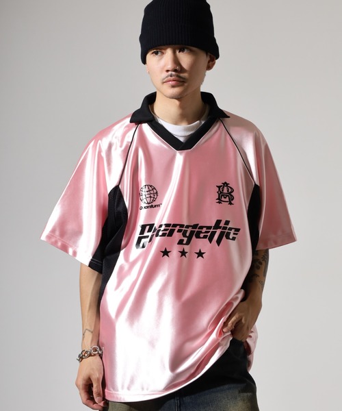 FUNALIVE(ファンアライブ)の「ラグランハーフスリーブサッカーシャツ(その他トップス・メンズ・シルバー系その他/シルバー×ブルー/シルバー・M/L/XL)」の21枚目の写真