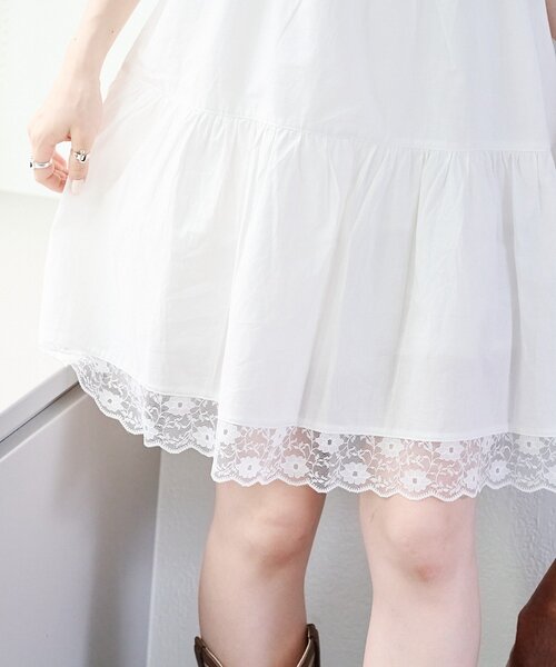 ヴィンテージ　レース　ミニワンピース セール】vintageレースミニワンピース（ワンピース）｜w closet