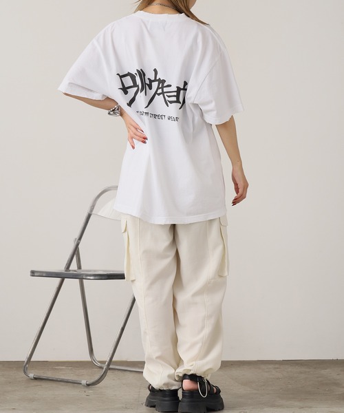 LONELY/論理（ロンリー）の「LONELY(論理)/ロンリー TWO FACE TEE Tシャツ 両面プリント（Tシャツ/カットソー・メンズ・ホワイト/レッド/ブラック・M/L/XL）」の9枚目の写真