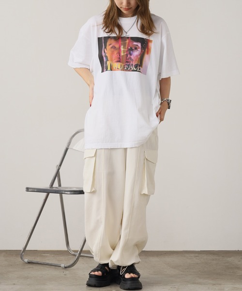 LONELY/論理（ロンリー）の「LONELY(論理)/ロンリー TWO FACE TEE Tシャツ 両面プリント（Tシャツ/カットソー・メンズ・ホワイト/レッド/ブラック・M/L/XL）」の8枚目の写真