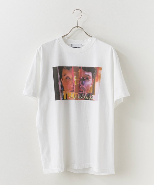 LONELY/論理（ロンリー）の「LONELY(論理)/ロンリー TWO FACE TEE Tシャツ 両面プリント（Tシャツ/カットソー・メンズ・ホワイト/レッド/ブラック・M/L/XL）」の4枚目の写真