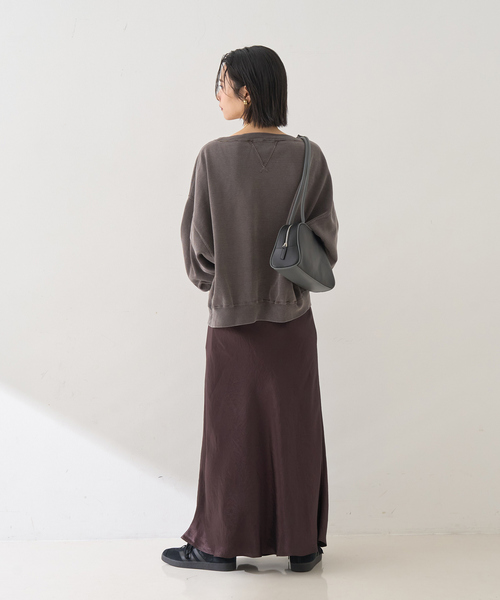 REMI RELIEF（レミレリーフ）の「【REMI RELIEF/レミレリーフ】別注リラクシースウェットRNS（スウェット・レディース・ブラック/オフホワイト/ブラウン・フリー）」の4枚目の写真