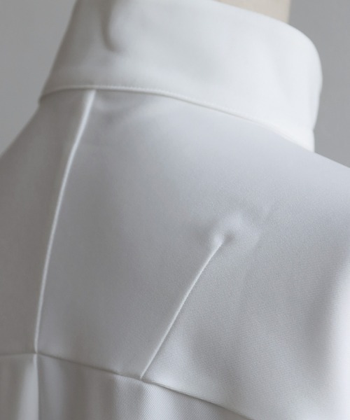 antiqua(アンティカ)の「アシメ スタンドカラーシャツ(シャツ/ブラウス・レディース・グレー/ブラック/ホワイト・ONESIZE)」の21枚目の写真