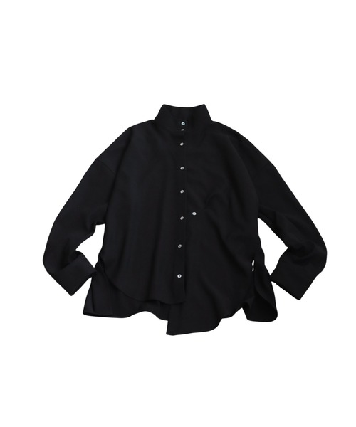 antiqua(アンティカ)の「アシメ スタンドカラーシャツ(シャツ/ブラウス・レディース・グレー/ブラック/ホワイト・ONESIZE)」の17枚目の写真