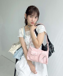 AS KNOW AS plus | ダブルポケット エコレザーショルダーバッグ【ZOZOTOWN限定アイテム】(ショルダーバッグ)