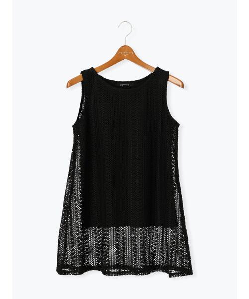 Lugnoncure（ルノンキュール）の「ラッセルレースノースリチュニック（その他トップス・レディース・ブラック/キナリ/オフホワイト・F）」の13枚目の写真