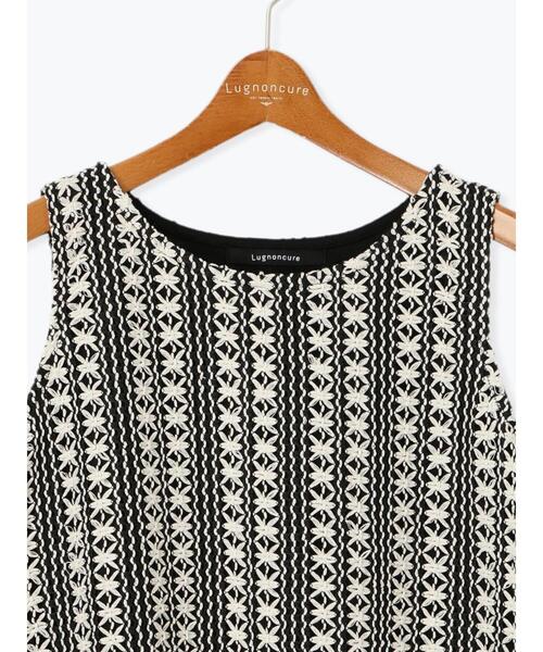 Lugnoncure（ルノンキュール）の「ラッセルレースノースリチュニック（その他トップス・レディース・ブラック/キナリ/オフホワイト・F）」の17枚目の写真