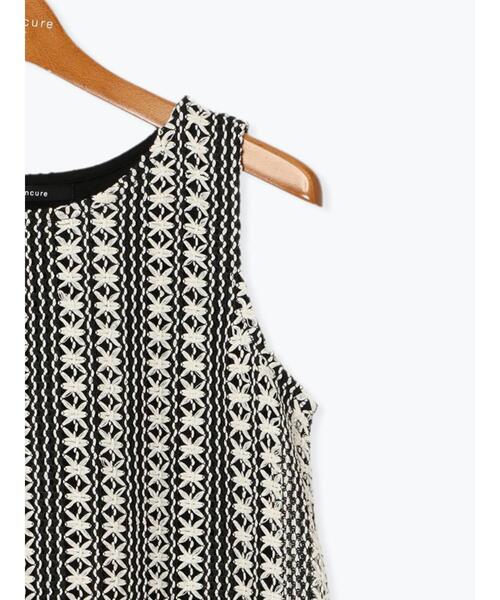 Lugnoncure（ルノンキュール）の「ラッセルレースノースリチュニック（その他トップス・レディース・ブラック/キナリ/オフホワイト・F）」の18枚目の写真