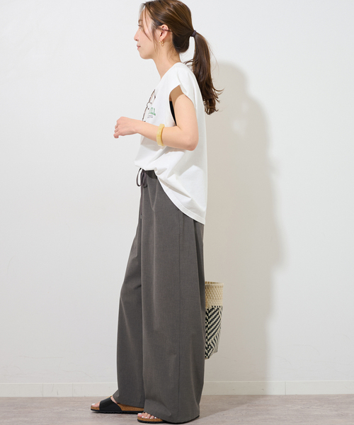 JOURNAL STANDARD relume(ジャーナルスタンダード レリューム)の「《追加》【MULTI FUNC+】 防シワ / 接触冷感 / 2wayストレッチイージー(その他パンツ・レディース・チャコールグレー・38/36)」の3枚目の写真