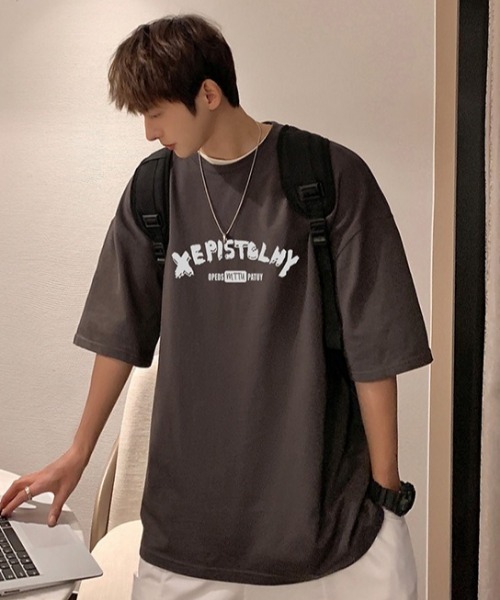 MGV(エムジーヴィー)の「シンプルプリントカットソー(Tシャツ/カットソー・メンズ・ホワイト/ブラック/グレー/ブルー・MEDIUM/LARGE/X-LARGE)」の4枚目の写真