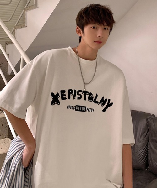 MGV(エムジーヴィー)の「シンプルプリントカットソー(Tシャツ/カットソー・メンズ・ホワイト/ブラック/グレー/ブルー・MEDIUM/LARGE/X-LARGE)」の2枚目の写真