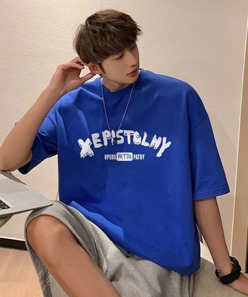 MGV(エムジーヴィー)の「シンプルプリントカットソー(Tシャツ/カットソー・メンズ・ホワイト/ブラック/グレー/ブルー・MEDIUM/LARGE/X-LARGE)」の1枚目の写真