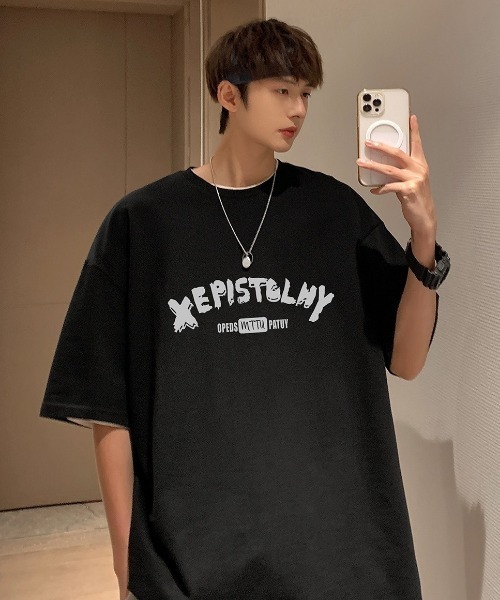 MGV(エムジーヴィー)の「シンプルプリントカットソー(Tシャツ/カットソー・メンズ・ホワイト/ブラック/グレー/ブルー・MEDIUM/LARGE/X-LARGE)」の3枚目の写真