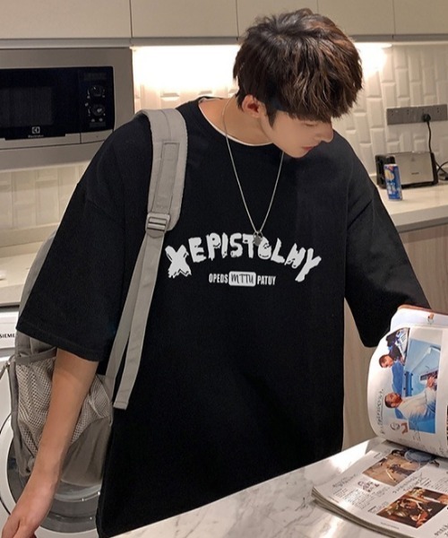 MGV(エムジーヴィー)の「シンプルプリントカットソー(Tシャツ/カットソー・メンズ・ホワイト/ブラック/グレー/ブルー・MEDIUM/LARGE/X-LARGE)」の11枚目の写真