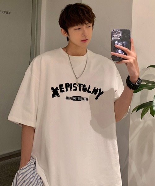 MGV(エムジーヴィー)の「シンプルプリントカットソー(Tシャツ/カットソー・メンズ・ホワイト/ブラック/グレー/ブルー・MEDIUM/LARGE/X-LARGE)」の9枚目の写真