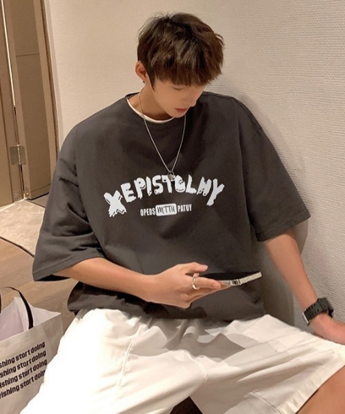 MGV(エムジーヴィー)の「シンプルプリントカットソー(Tシャツ/カットソー・メンズ・ホワイト/ブラック/グレー/ブルー・MEDIUM/LARGE/X-LARGE)」の18枚目の写真