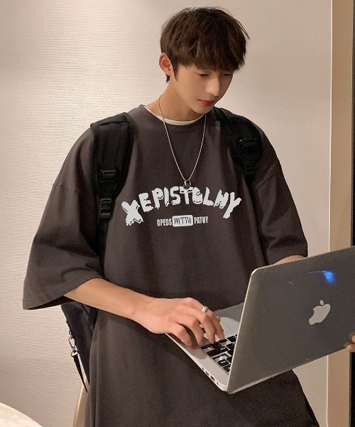 MGV(エムジーヴィー)の「シンプルプリントカットソー(Tシャツ/カットソー・メンズ・ホワイト/ブラック/グレー/ブルー・MEDIUM/LARGE/X-LARGE)」の19枚目の写真