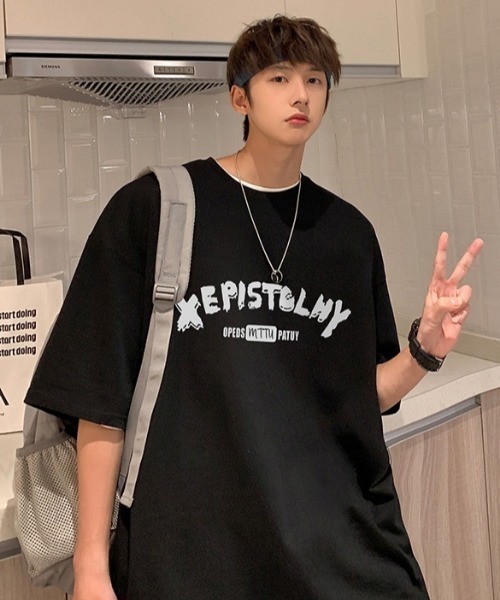 MGV(エムジーヴィー)の「シンプルプリントカットソー(Tシャツ/カットソー・メンズ・ホワイト/ブラック/グレー/ブルー・MEDIUM/LARGE/X-LARGE)」の14枚目の写真