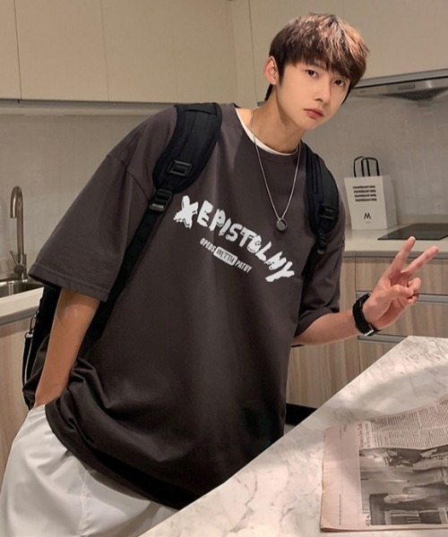MGV(エムジーヴィー)の「シンプルプリントカットソー(Tシャツ/カットソー・メンズ・ホワイト/ブラック/グレー/ブルー・MEDIUM/LARGE/X-LARGE)」の16枚目の写真
