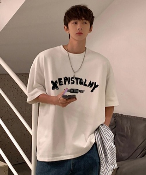 MGV(エムジーヴィー)の「シンプルプリントカットソー(Tシャツ/カットソー・メンズ・ホワイト/ブラック/グレー/ブルー・MEDIUM/LARGE/X-LARGE)」の6枚目の写真