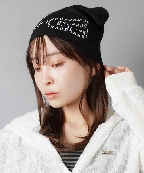 SPINNS（スピンズ）の「シンプルビーニー/ニット帽/羽根/ウイング/ウィッシュコア（ニットキャップ/ビーニー・レディース・ブラック/アイボリー・ONESIZE）」の17枚目の写真