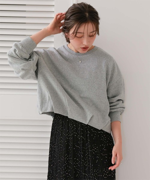 titivate（ティティベイト）の「ボリュームスリーブバルーンスウェットトップス（スウェット・レディース・チャコール/ネイビー/グレー/オフホワイト・M/L）」の12枚目の写真
