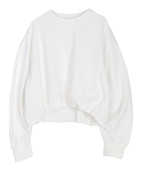 titivate（ティティベイト）の「ボリュームスリーブバルーンスウェットトップス（スウェット・レディース・チャコール/ネイビー/グレー/オフホワイト・M/L）」の18枚目の写真