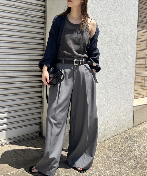 JOURNAL STANDARD(ジャーナルスタンダード)の「《追加》メッシュノースリーブ(タンクトップ・レディース・ベージュ/ブラック系その他・FREE)」の5枚目の写真