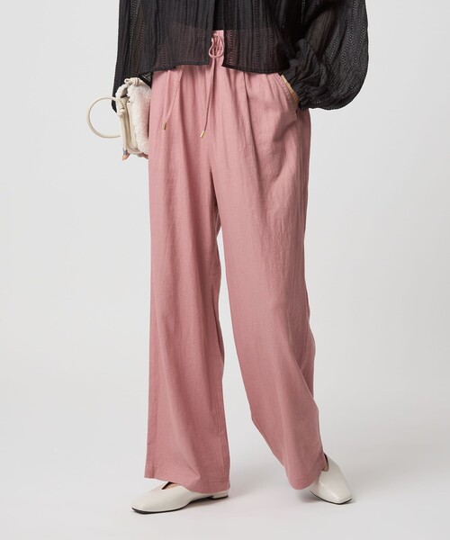 size SHORT/TALLあり］BREEZE LINEN ブリーズリネン ワイド