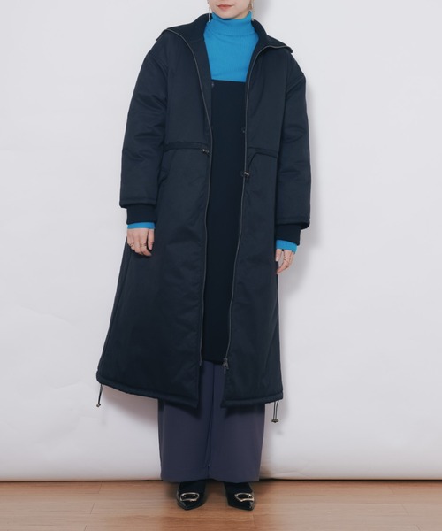 DOLLUPOOPS(ドールアップウップス)の「2WAYリブカラーモッズコート(モッズコート・レディース・カーキ/ブラック・38)」の1枚目の写真