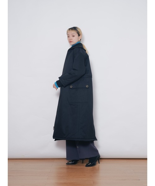 DOLLUPOOPS(ドールアップウップス)の「2WAYリブカラーモッズコート(モッズコート・レディース・カーキ/ブラック・38)」の7枚目の写真