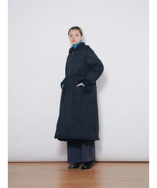 DOLLUPOOPS(ドールアップウップス)の「2WAYリブカラーモッズコート(モッズコート・レディース・カーキ/ブラック・38)」の14枚目の写真