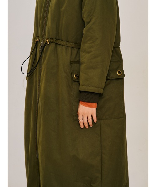 DOLLUPOOPS(ドールアップウップス)の「2WAYリブカラーモッズコート(モッズコート・レディース・カーキ/ブラック・38)」の21枚目の写真