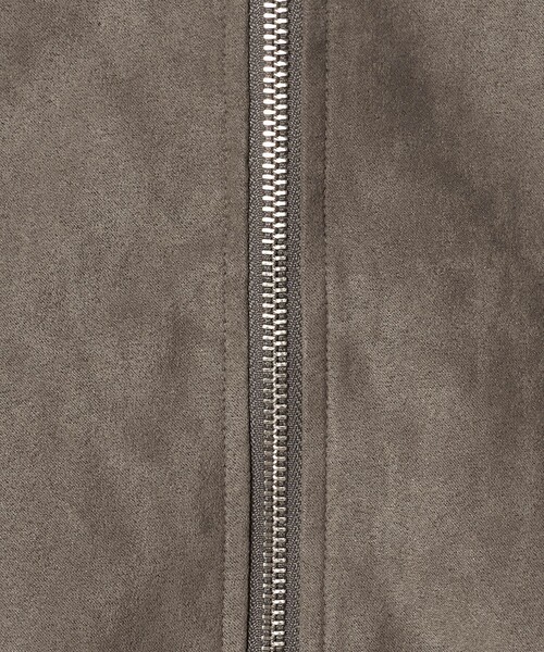 BEAUTY&YOUTH UNITED ARROWS（ビューティーアンドユースユナイテッドアローズ）の「【WEB限定 WARDROBE SMART】スエードライク リブ ブルゾン（ブルゾン・メンズ・ダークグレー/ブラック・L/M/S/XL）」の14枚目の写真