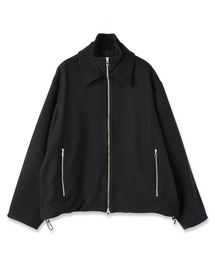 CULLNI(Nj)Lamb Wool Melton Double Collar Zip Up Jacket(u])