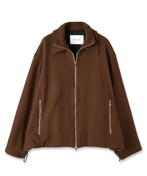 CULLNI(クルニ)の「Lamb Wool Melton Double Collar Zip Up Jacket(ブルゾン・メンズ・ブラウン/ブラック/ネイビー/グリーン・2/1/0)」の7枚目の写真