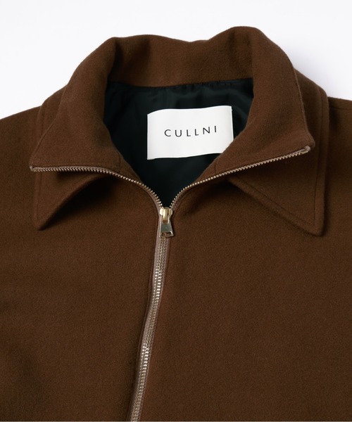 CULLNI(クルニ)の「Lamb Wool Melton Double Collar Zip Up Jacket(ブルゾン・メンズ・ブラウン/ブラック/ネイビー/グリーン・2/1/0)」の10枚目の写真