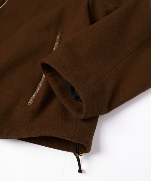 CULLNI(クルニ)の「Lamb Wool Melton Double Collar Zip Up Jacket(ブルゾン・メンズ・ブラウン/ブラック/ネイビー/グリーン・2/1/0)」の11枚目の写真