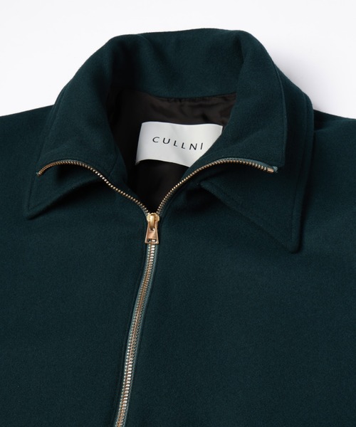 CULLNI(クルニ)の「Lamb Wool Melton Double Collar Zip Up Jacket(ブルゾン・メンズ・ブラウン/ブラック/ネイビー/グリーン・2/1/0)」の17枚目の写真
