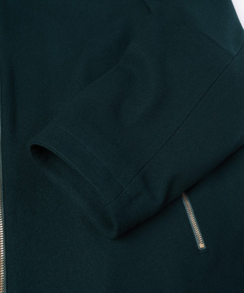 CULLNI(クルニ)の「Lamb Wool Melton Double Collar Zip Up Jacket(ブルゾン・メンズ・ブラウン/ブラック/ネイビー/グリーン・2/1/0)」の20枚目の写真