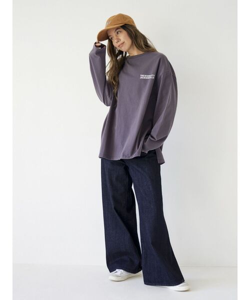 Ungrid(アングリッド)の「フェイクスウェードロゴキャップ(キャップ・レディース・ベージュ/ブラウン・FREE)」の6枚目の写真