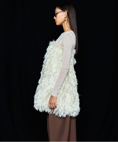 新品未使用maison special メゾンスペシャル フレアチュニック Feather Tunic/フェザーチュニック□セットアップ対応