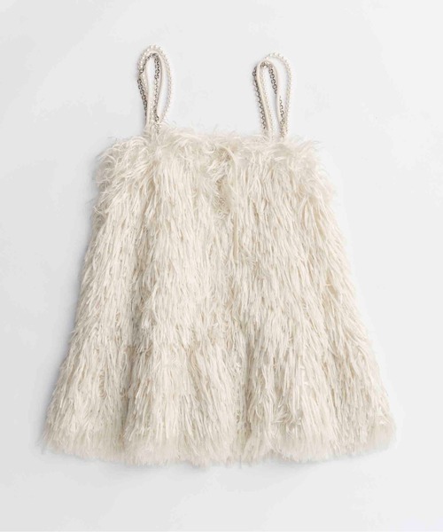 MAISON SPECIAL(メゾンスペシャル)の「Feather Tunic/フェザーチュニック■セットアップ対応■(チュニック・レディース・ブラック/オフホワイト・FREE)」の16枚目の写真