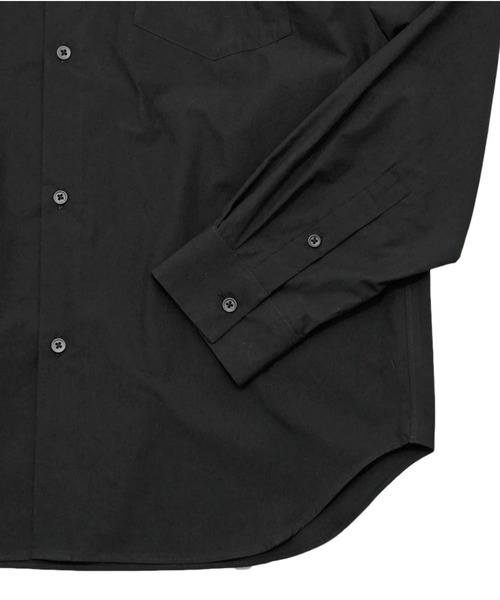 ATON(エイトン)の「【ATON】SUVIN BROAD STANDARD SHIRT(シャツ/ブラウス・メンズ・ブラック・4/6)」の7枚目の写真