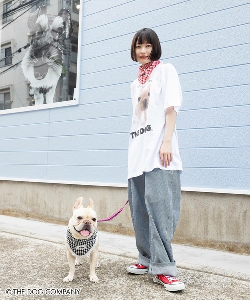 SPINNS（スピンズ）の「『THE DOG 第二弾』 バンダナ（バンダナ/スカーフ・レディース・ブラック/レッド・ONESIZE）」の7枚目の写真