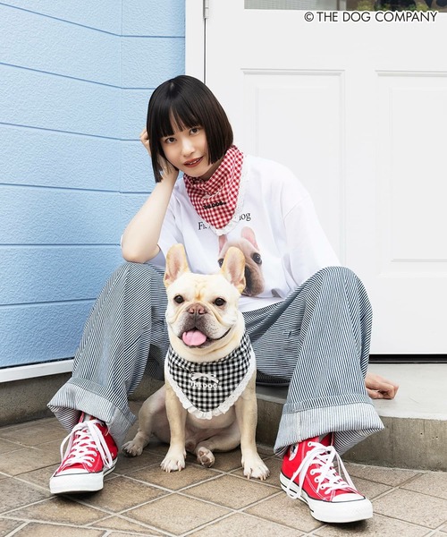 SPINNS（スピンズ）の「『THE DOG 第二弾』 バンダナ（バンダナ/スカーフ・レディース・ブラック/レッド・ONESIZE）」の10枚目の写真