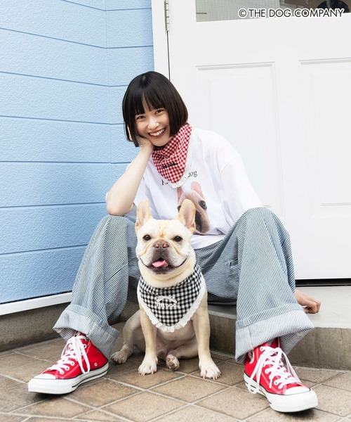 SPINNS（スピンズ）の「『THE DOG 第二弾』 バンダナ（バンダナ/スカーフ・レディース・ブラック/レッド・ONESIZE）」の13枚目の写真