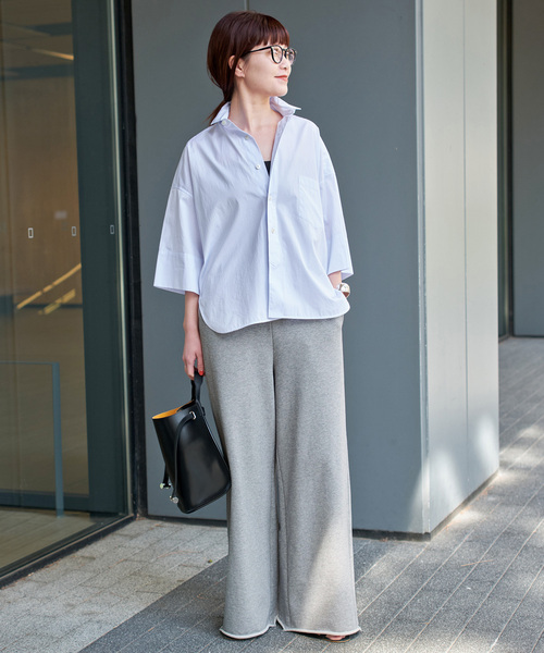 Spick & Span(スピックアンドスパン)の「《追加》スウェットルーズパンツ(スウェットパンツ・レディース・ライトグレー/チャコールグレー・38/36)」の5枚目の写真