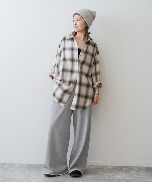 Spick & Span(スピックアンドスパン)の「《追加》スウェットルーズパンツ(スウェットパンツ・レディース・ライトグレー/チャコールグレー・38/36)」の6枚目の写真